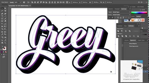 Typography In Adobe Illustrator Using Opentype Fonts Youtube