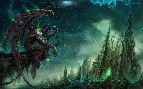 Fantasy Art Illidan Stormrage World Of Warcraft Wallpapers Hd