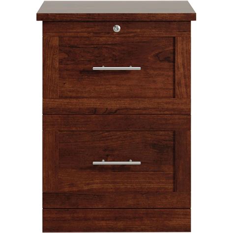Realspace® 2 Drawer 17d Vertical File Cabinet Mulled Cherry File
