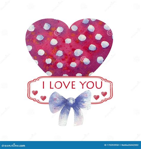 A Heart Shaped Greeting Card With The Words I Love You And A Bow