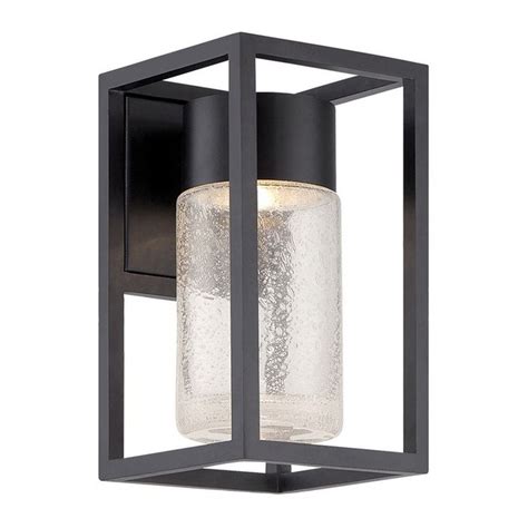 Modern outdoor ceiling lights include several categories—pendant lighting, static ceiling light fixtures, and flush mount lighting models, amongst them. Seeded Glass LED Outdoor Wall Light Black Modern Forms ...