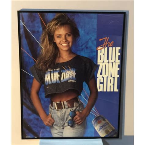 Framed Pamela Anderson The Blue Zone Girl Labatts Advertisement