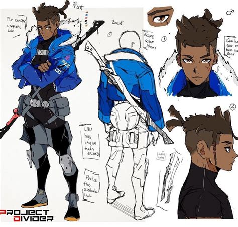 Art By Projectdivider In 2019 Black Anime Characters