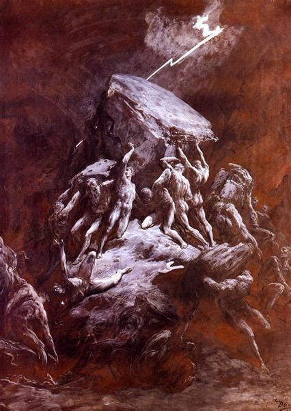 The Clash Of The Titans 1866 Gustave Dore