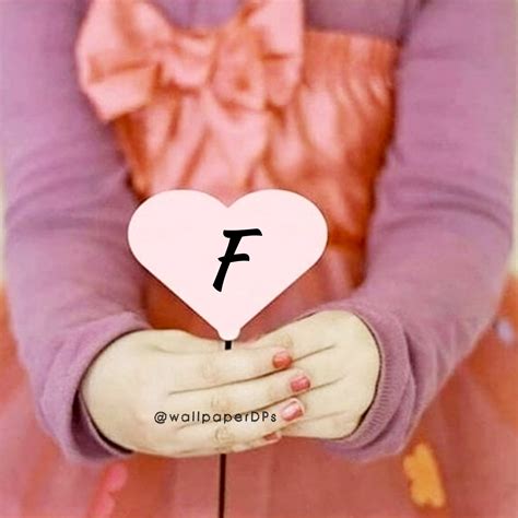 All Alphabets On Pink Heart Hold In Hands By Girl Dpz For Facebook
