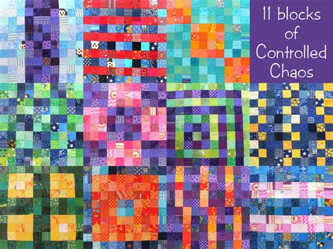 Block 11 In The Controlled Chaos Scrappy Quilt Along Shiny Happy World