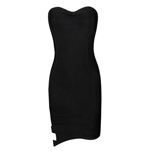 Style Number M209 Strapless Sexy Black Bandage Dressdress Demetriosdress Patterns For
