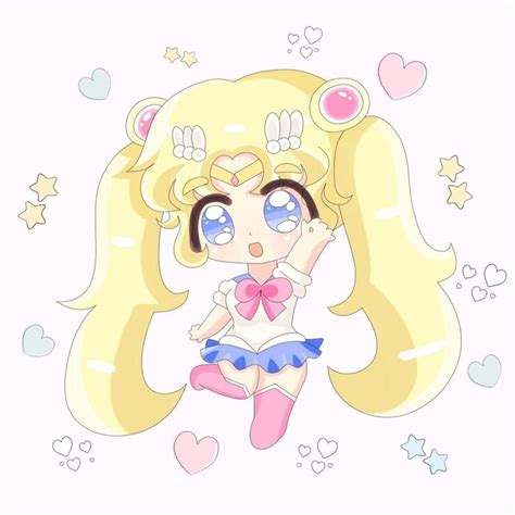 Kawaii Pastel Sailor Moon Fanmade Art Print Pre Order Etsy