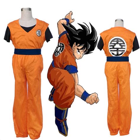 Anime Cosplay Costume Unisex Dragon Ball Z Son Goku Adult Super Saiyan