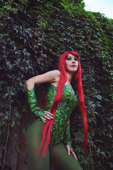 Poison Ivy Cosplay Costume Dc Comics Poison Ivy Green Etsy