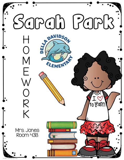 Homework Cover After Holiday Homework Kids Homework Homework Folder