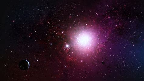 Galaxy Glow Nebula Planets Sky Space Stars Ufo Universe Pink