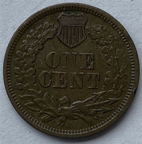 1866 United States Of America One Cent M J Hughes Coins
