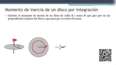 Cálculo Del Momento De Inercia De Un Disco Por IntegraciÓn Icm