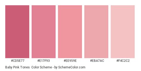 Baby Pink Tones Color Scheme Pink