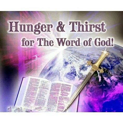 Hunger And Thirst For The Word Of God Word Of God Sunday Sermons