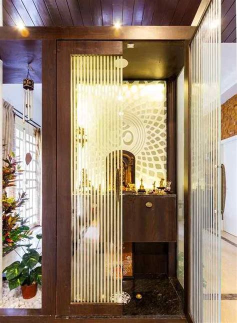 Guide To Various Puja Room Door Designs With Glass