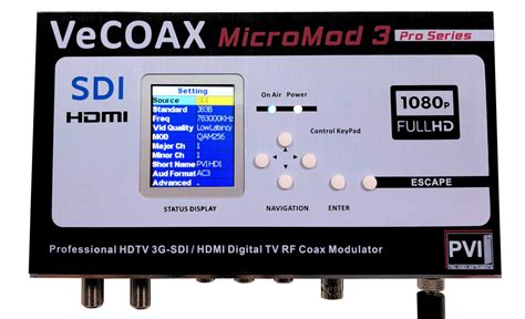 VeCOAX MICROMOD 3 SDI 3G HD SDI HDMI AV Modulator To Distribute Video