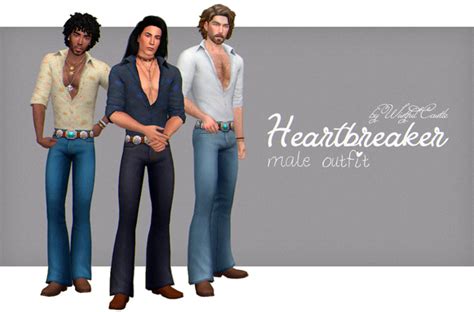 Heartbreaker Male Outfit Wistful Castle On Patreon Sims 4 Male
