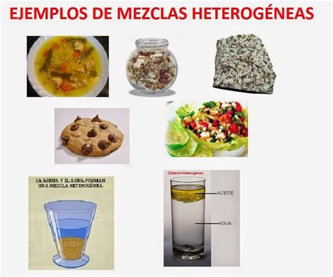 Ejemplos Mezclas Homogeneas Y Heterogeneas
