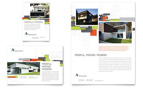 architecture design flyer templates word publisher