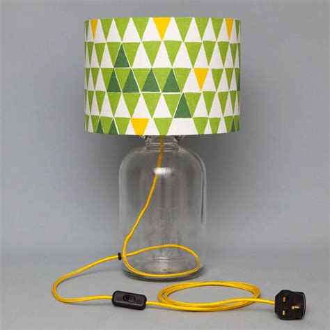 Explore the widest range of exquisite bedside lamps on alibaba.com. Green Triangles Demijohn Lamp | Lamp, Colorful table lamp ...