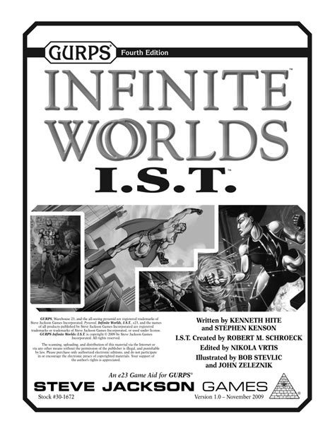 Gurps Infinite Worlds Ist Warehouse 23
