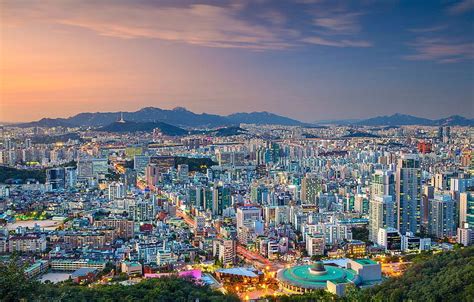 Panorama South Korea Seoul Seoul The Republic Of Korea For Section