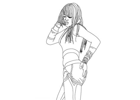 Rihanna Coloring Page Coloring Pages