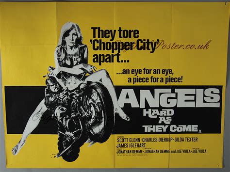 Angels Hard As They Come Original Vintage Film Poster Original Poster