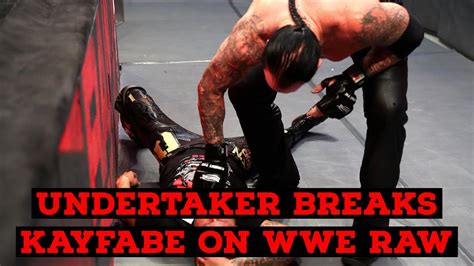 Undertaker Breaks Kayfabe On Wwe Raw Youtube