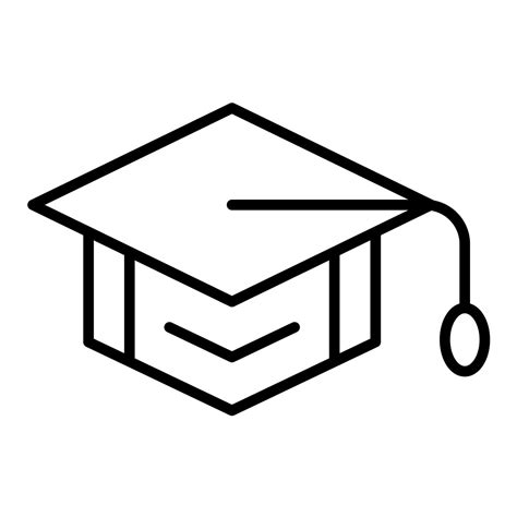 Student Hat Line Icon 7587486 Vector Art At Vecteezy