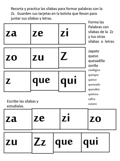 Palabras Con Ze Palabras Español España