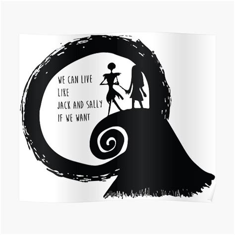 Live Like Jack And Sally Poster For Sale By Zntnow Redbubble