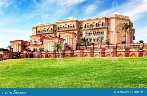 Emirates Palace Abu Dhabi United Arab Emirates Stock Photo Image