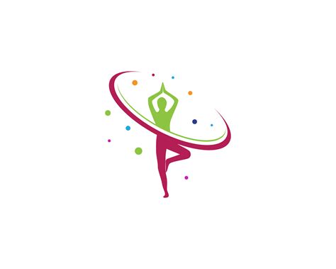 yoga health logo vector template 626964 vector art at vecteezy