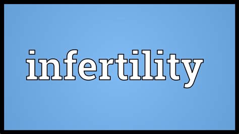 Infertility Meaning Youtube