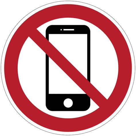 Verbodsborden En Stickers Mobiele Telefoons Verboden Seton België