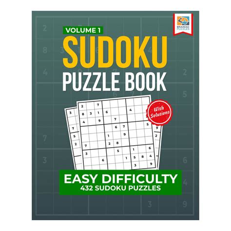 Easy Sudoku Puzzle Book 432 Puzzles For Adults Volume 1 Brainiac