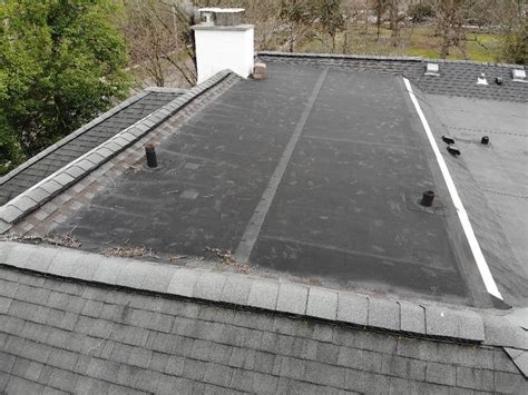 roof replacement rubber and shingle roof replacement in columbus oh flat rubber roof before