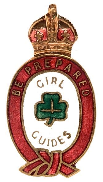 Sally Bosleys Badge Shop Girl Guides Queens Guide Award Gilt And