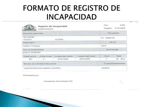 Planilla De Incapacidad Vrogue Co