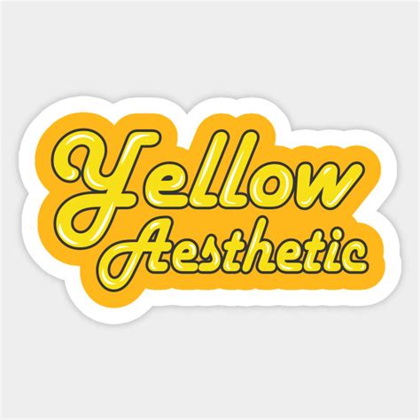 Yellow Aesthetic Stickers Redbubble