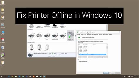 How To Fix Printer Offline In Windows 10 Or In Window 8 Youtube