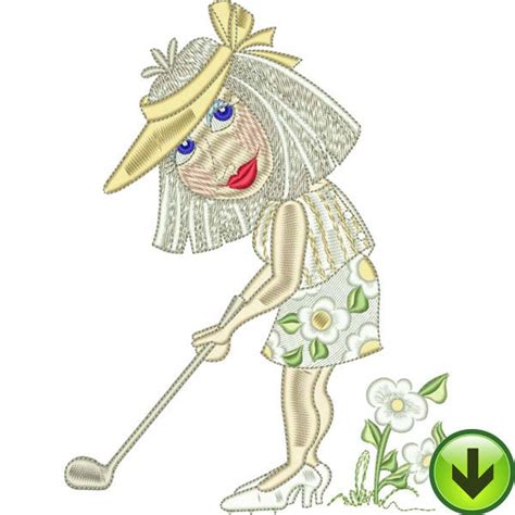 You Golf Girl 2 Machine Embroidery Collection Download