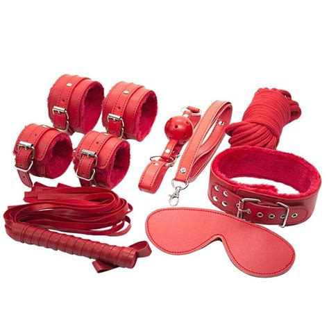 Pc Set Sexy Lingerie Leather Bdsm Sex Bondage Set Sexy Costumes Handcuffs For Sex Eye Mask
