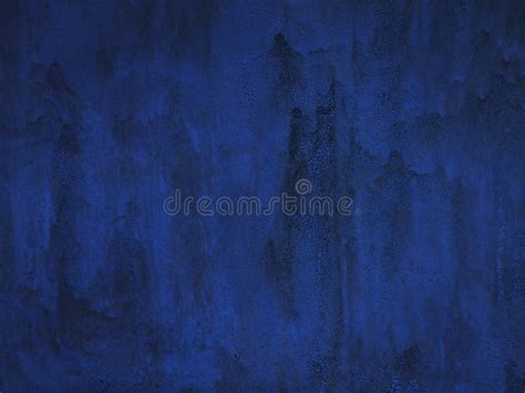 Old Blue Metal Painted Wall Cracked Paint Texture Dark Blue