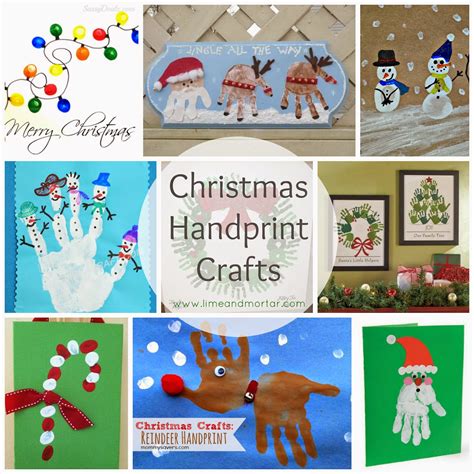 Lime And Mortar Christmas Handprint Crafts