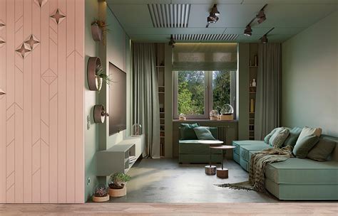 Interior Design Using Pink And Green 3 Examples To Help You Pull It Off