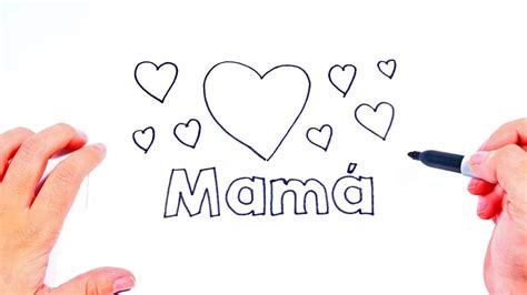 Cómo Dibujar Amo A Mamá Dibujos De Amor